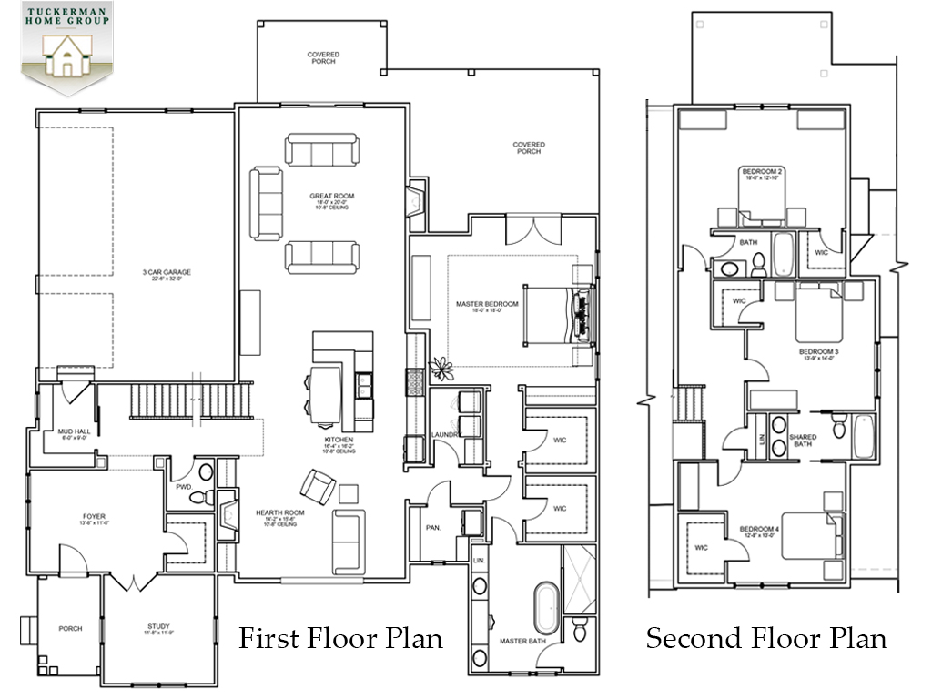 Review The Amelia First Floor Master Suite Floorplans